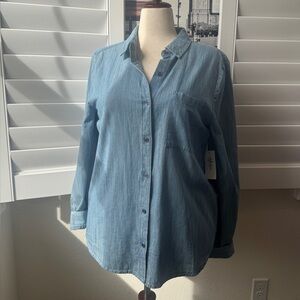 Style & Co. Denim Shirt. Size L